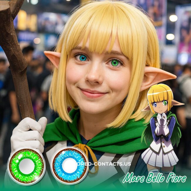 Overlord: Mare Bello Fiore Cosplay Heterochromia Contact Lenses