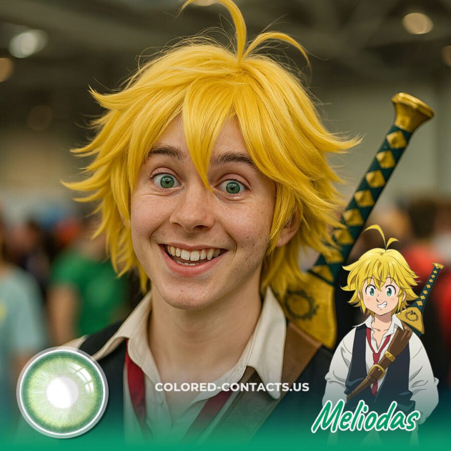 Meliodas Cosplay Green Contact Lenses