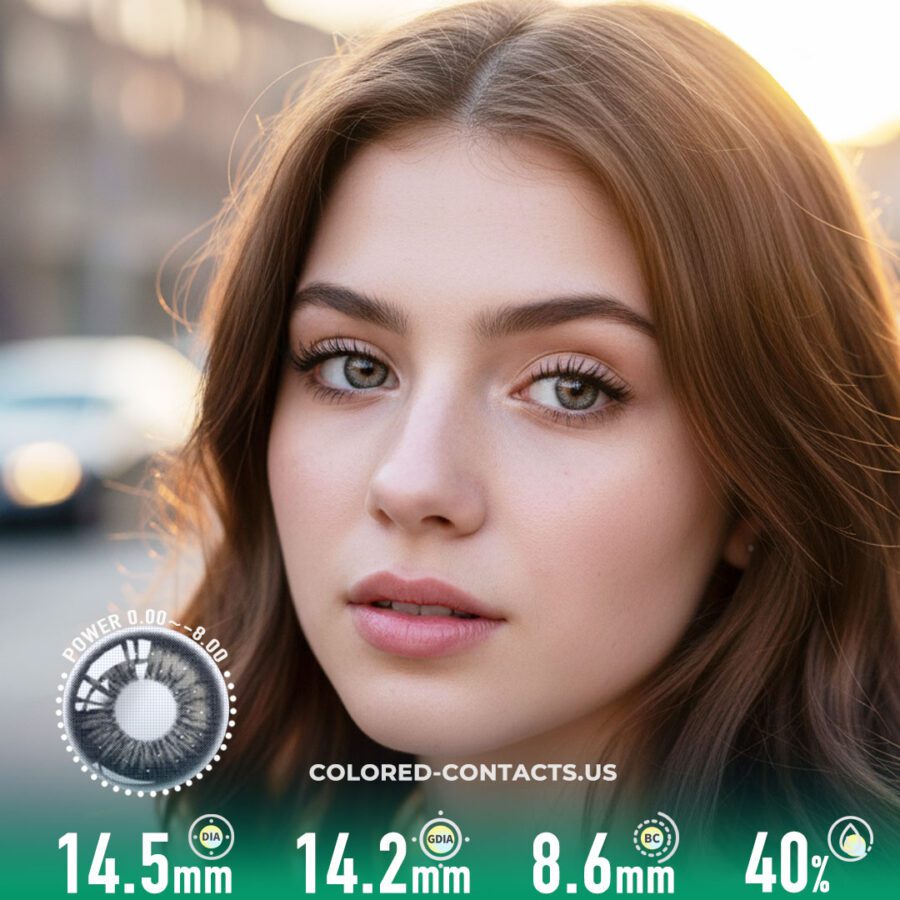 Midnight Frost Black Colored Contacts - Misty Mountain Edition - 10 Lenses