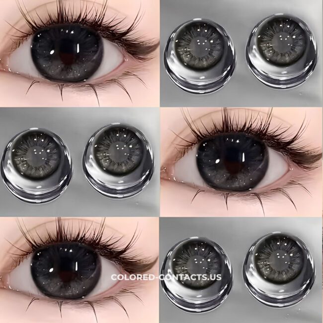 Midnight Frost Black Colored Contacts - Misty Mountain Edition - 10 Lenses - Colored Contacts Midnight Frost Black Colored Contacts - Misty Mountain Edition - 10 Lenses Premium Colored Contact Lenses