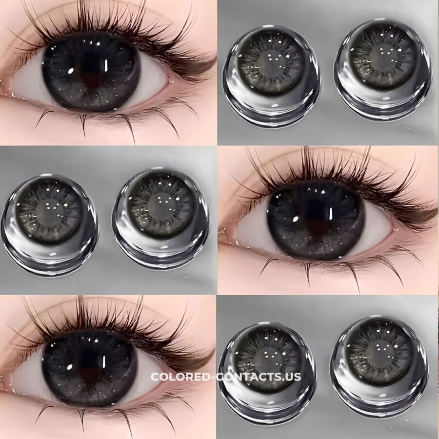Midnight Frost Black Colored Contacts - Misty Mountain Edition - 10 Lenses - Image 2