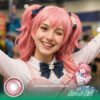 Momoi Airi Cosplay Contact Lenses - Coral Pink! Premium Colored Contact Lenses