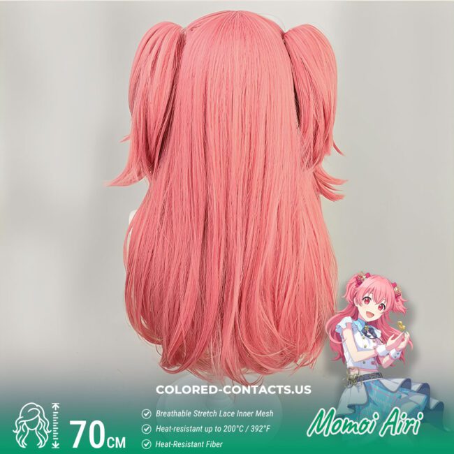 Momoi Airi Cosplay Wig - Colored Contacts Momoi Airi Cosplay Wig Premium Colored Contact Lenses