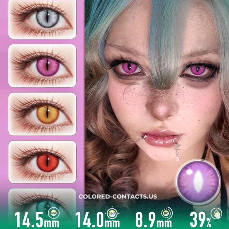 Mystic Dragon Violet Contact Lenses