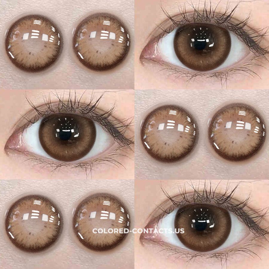 Natural Brown Tinted Contact Lenses - Image 2
