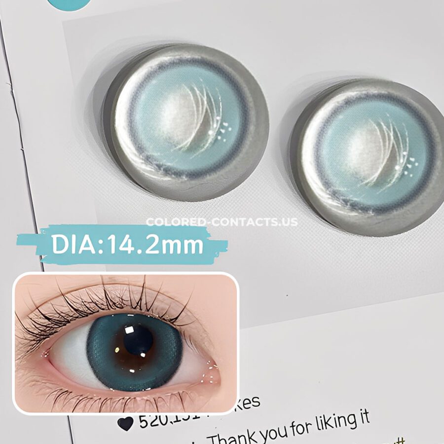 Ocean Mist Blue Daily Colored Contacts - 10 Lenses - Image 2
