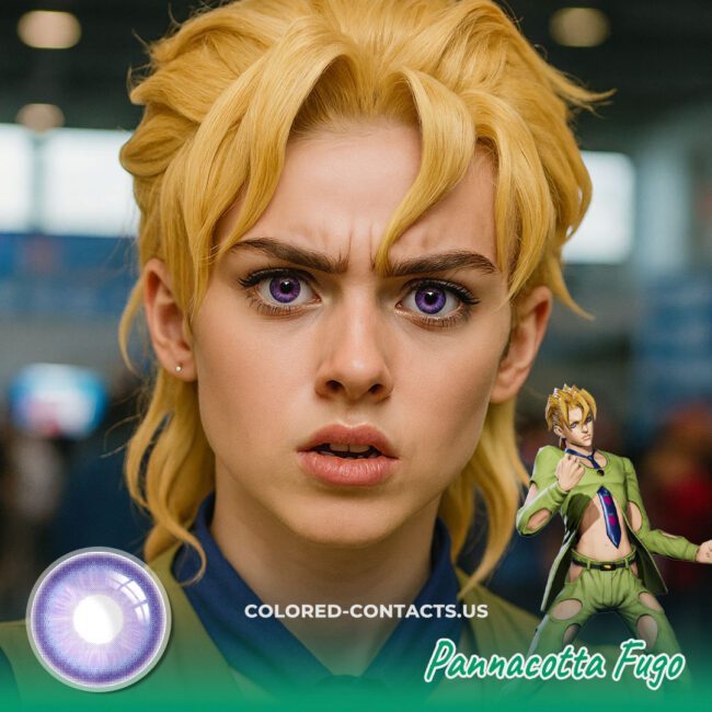 Pannacotta Fugo Cosplay Purple Contact Lenses