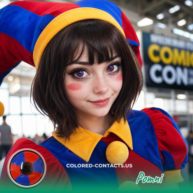 Pomni Cosplay Contact Lenses
