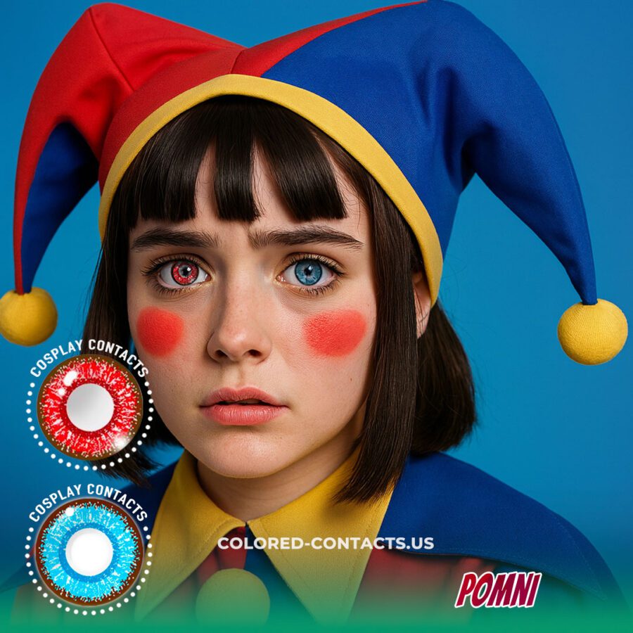 Pomni Cosplay Contact Lenses