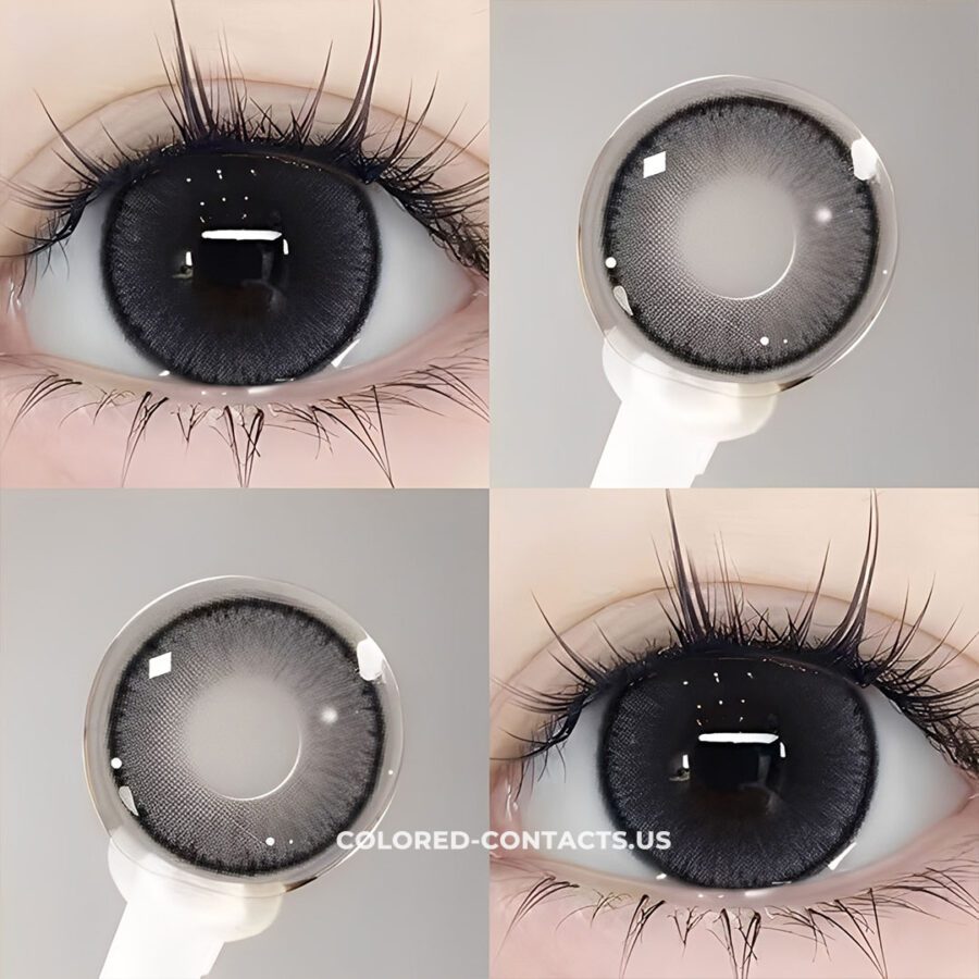 Premium Grey Circle Contact Lenses - Image 2