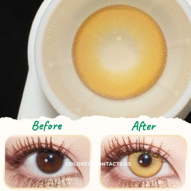 Radiant Gold Contact Lenses | 4-Lens Pack - Colored Contacts Radiant Gold Contact Lenses | 4-Lens Pack Premium Colored Contact Lenses