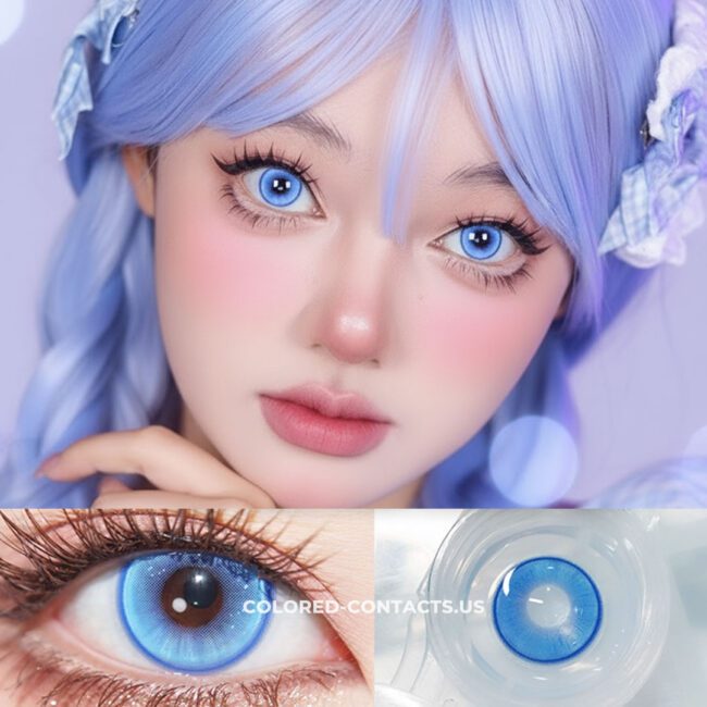 Radiant Ring Blue Colored Contacts Premium Colored Contact Lenses