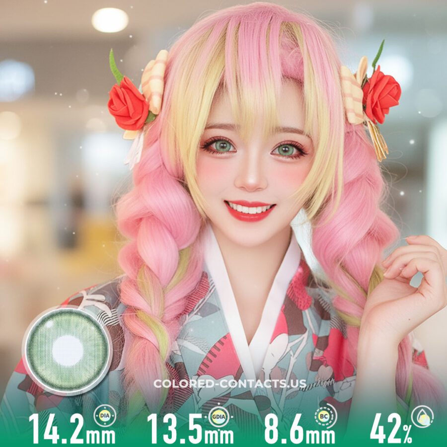Radiant Ring Green Colored Contacts