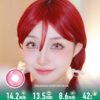 Radiant Ring Pink Colored Contacts - Colored Contacts Radiant Ring Pink Colored Contacts Premium Colored Contact Lenses