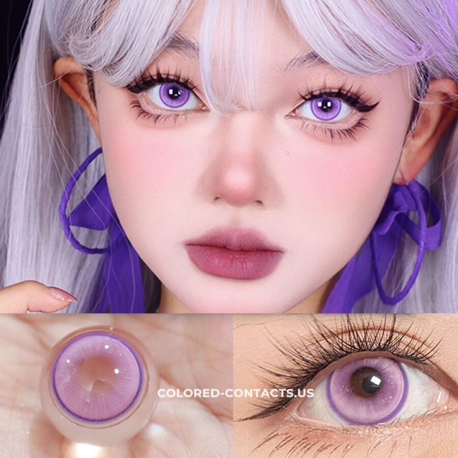 Radiant Ring Purple Colored Contacts - Image 2