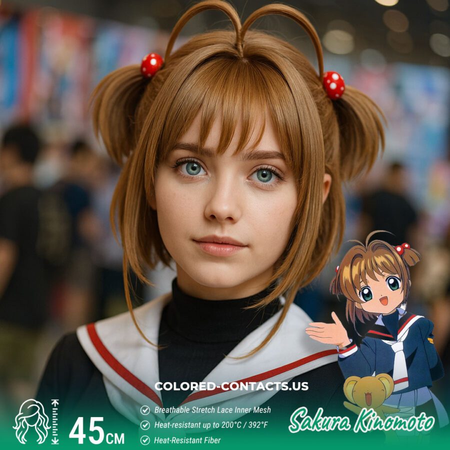 Sakura Kinomoto Cosplay Wig - Image 2