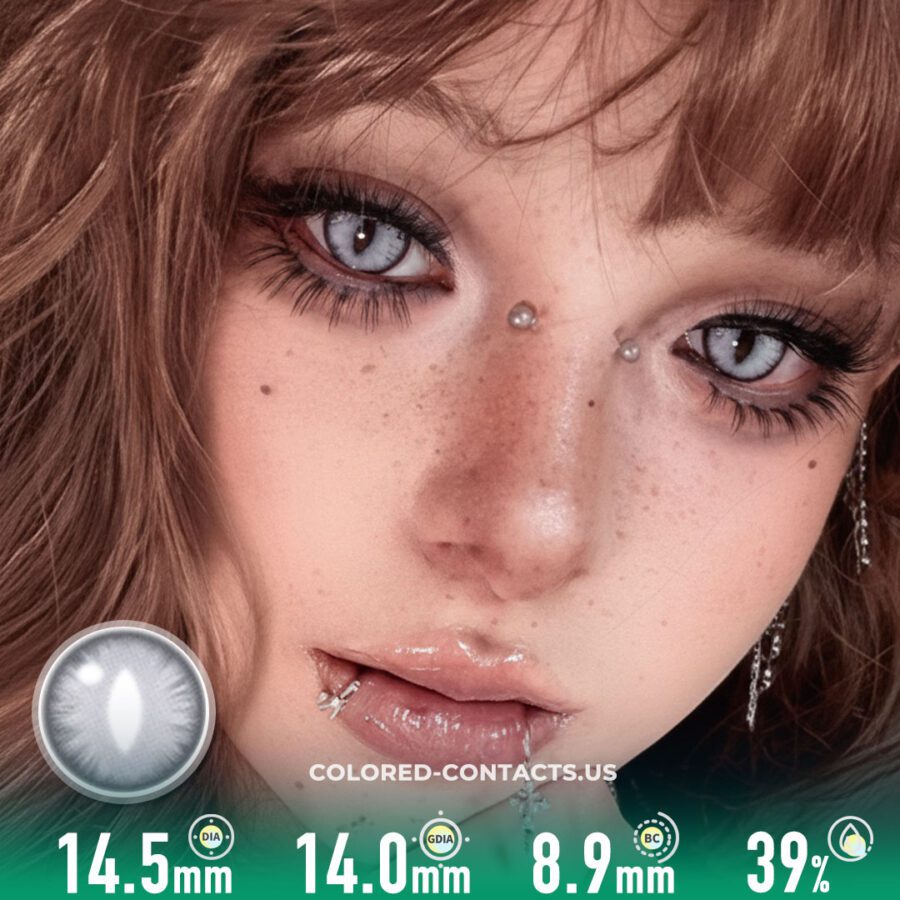 Silver Dragon Storm Contact Lenses
