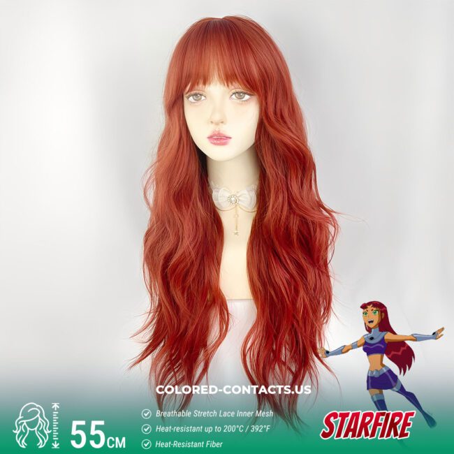 Starfire Cosplay Wig