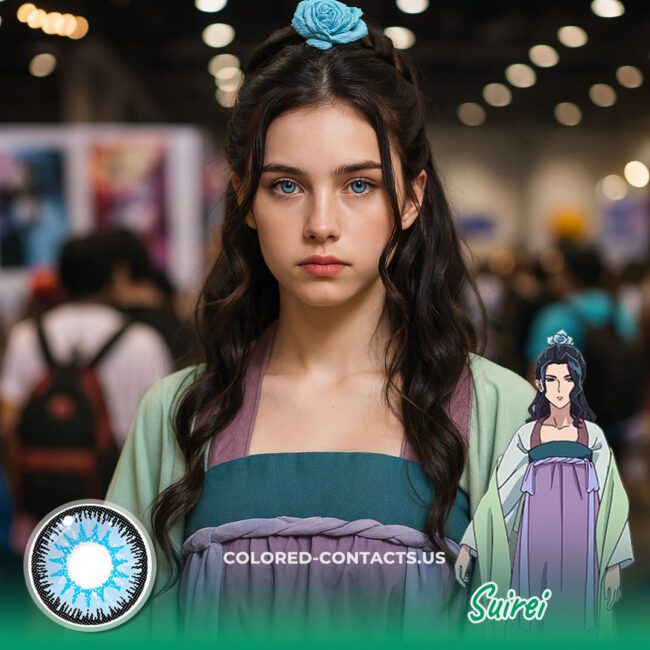 Suirei Cosplay Contact Lenses - Blue Noble Elegance Contacts