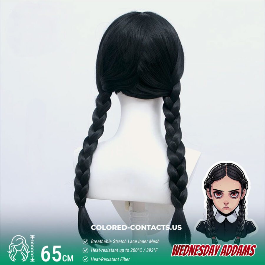 Wednesday Addams Cosplay Wig - Image 2