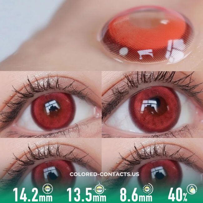 Yuri Briar Cosplay Contact Lenses - Red - Colored Contacts Yuri Briar Cosplay Contact Lenses - Red Premium Colored Contact Lenses