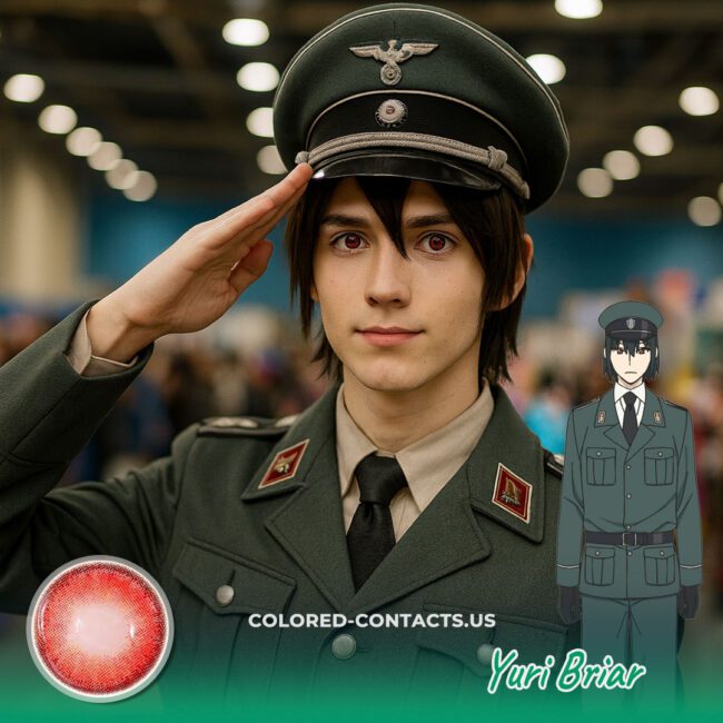 Yuri Briar Cosplay Contact Lenses - Red