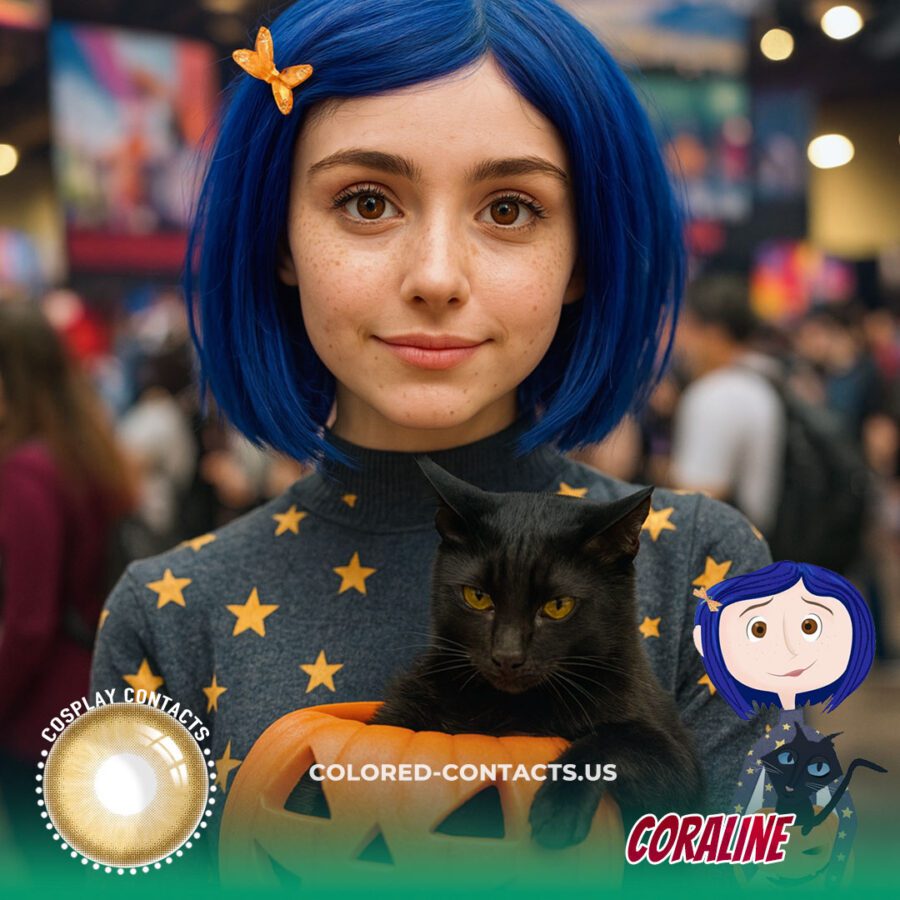 Coraline Cosplay Contact Lenses
