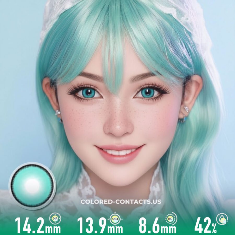 Aqua Mint Contact Lenses | 4-Lens Pack