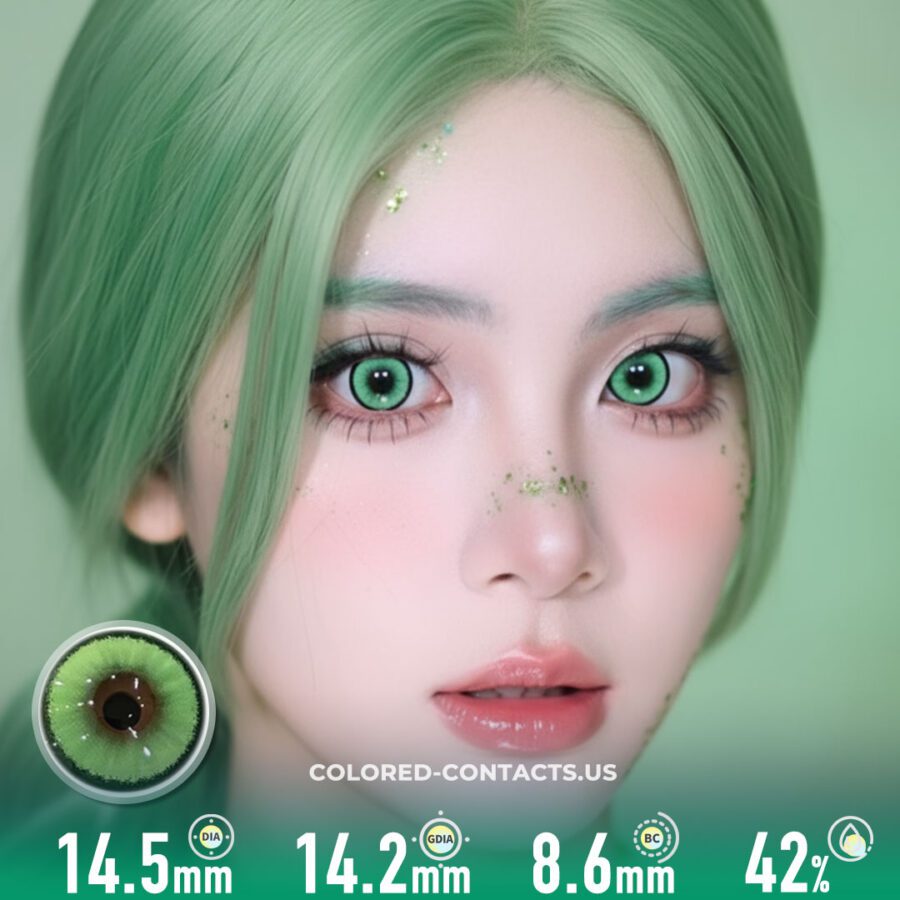 Aurora Meadow Green Contacts | 4-Lens Pack