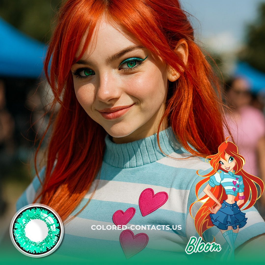 Winx Club Bloom Cosplay Contact Lenses - Colored Contacts Winx Club Bloom Cosplay Contact Lenses