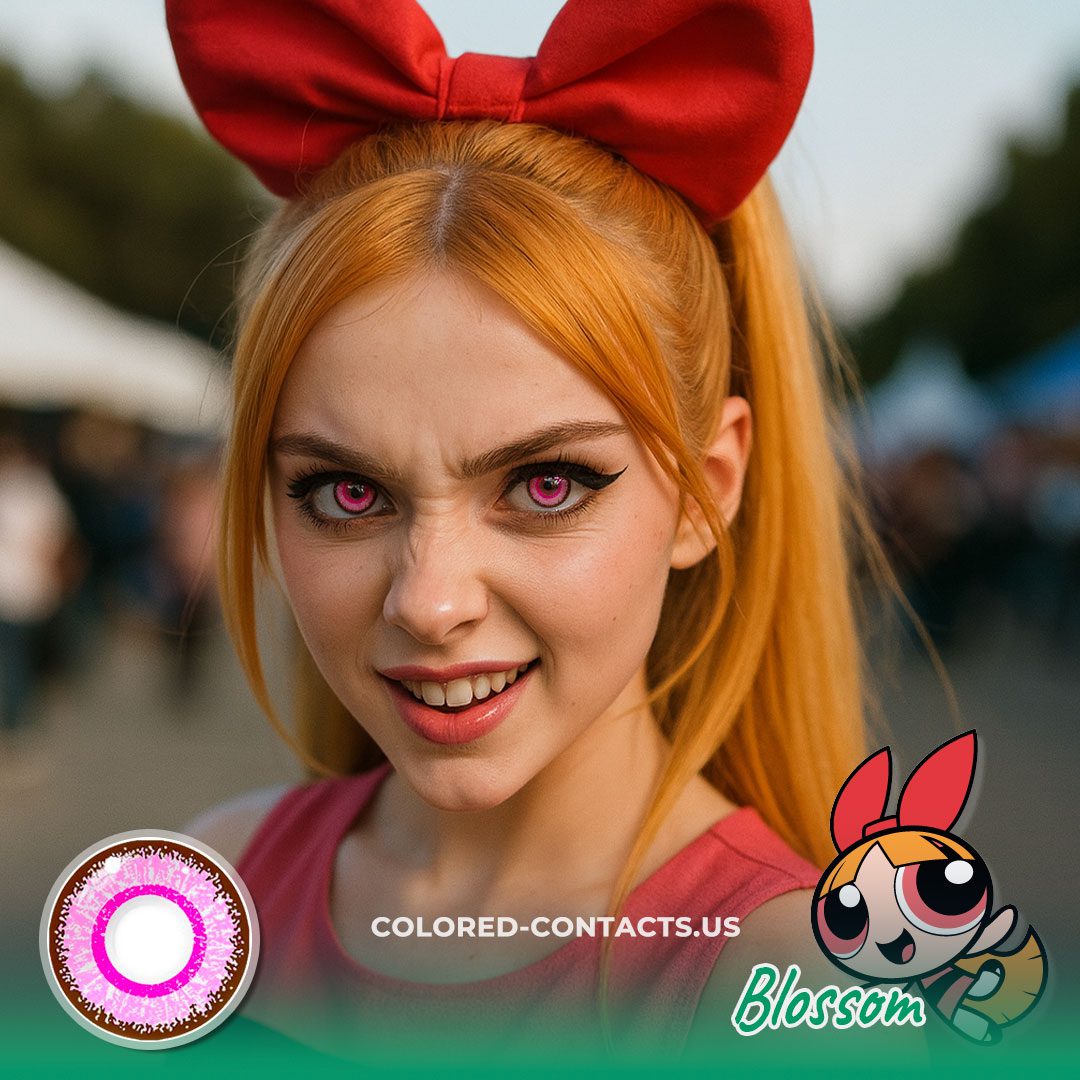 Pg: Blossom Cosplay Contact Lenses - Colored Contacts Pg: Blossom Cosplay Contact Lenses