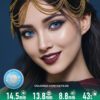 Dream Lotus Blue Colored Contacts | 4-Lens Pack Premium Colored Contact Lenses