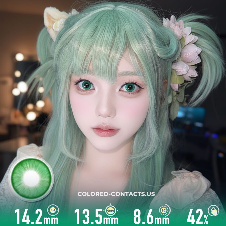 Emerald Radiance Green Contacts | 4-Lens Pack