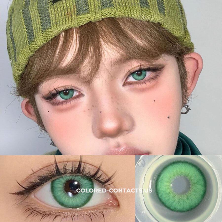 Faithful Spring Green Colored Contacts | 4-Lens Pack - Image 2