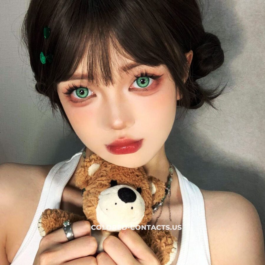 Faithful Spring Green Colored Contacts | 4-Lens Pack - Image 3