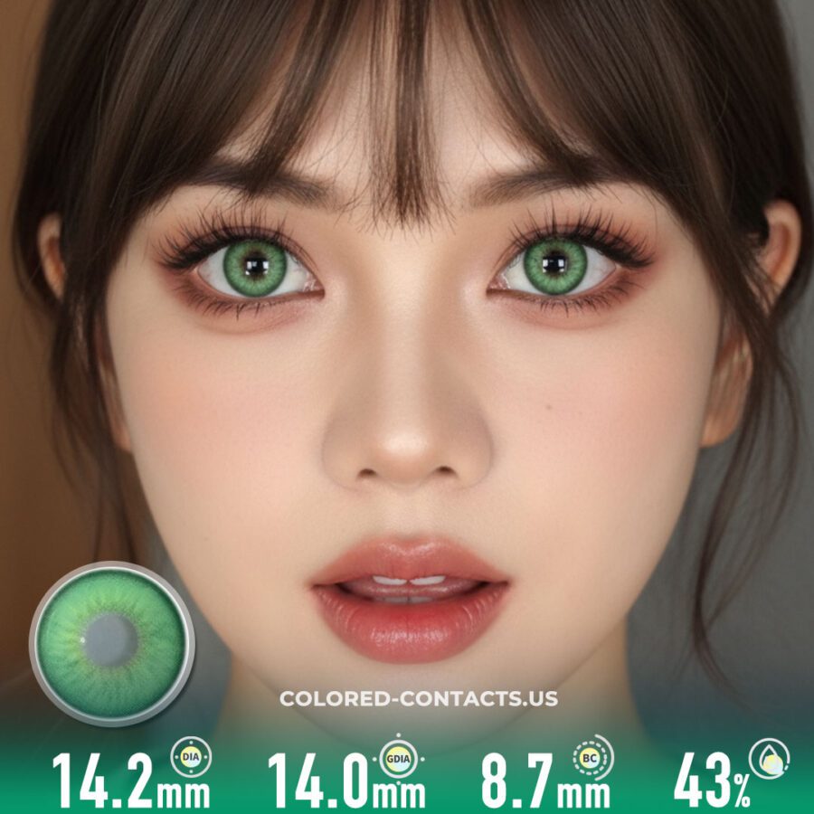 Faithful Spring Green Colored Contacts | 4-Lens Pack