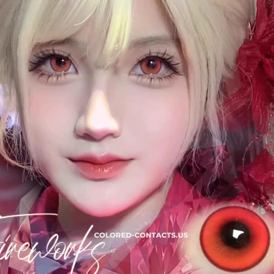 Flame &Amp; Fire Contact Lenses | 10-Piece Set - Image 2