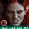 Flame Rift Demon Eye Red Crazy Lenses | 4-Lens Pack - Colored Contacts Flame Rift Demon Eye Red Crazy Lenses | 4-Lens Pack Premium Colored Contact Lenses