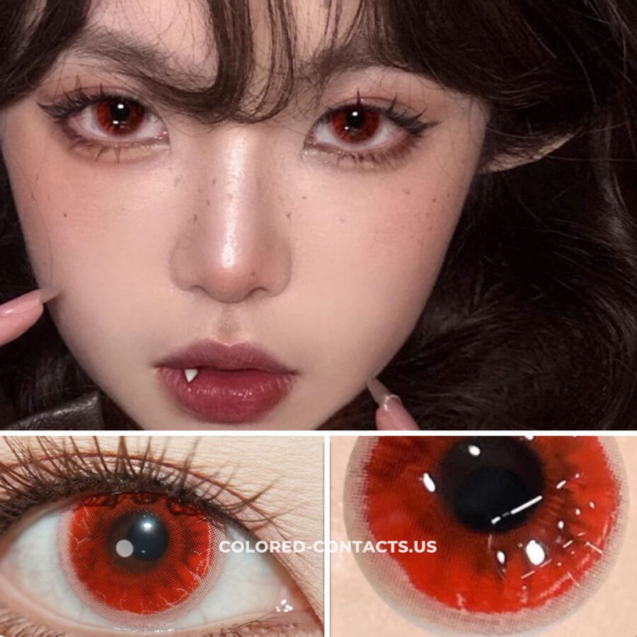 Flame Rift Demon Eye Red Crazy Lenses | 4-Lens Pack - Image 2