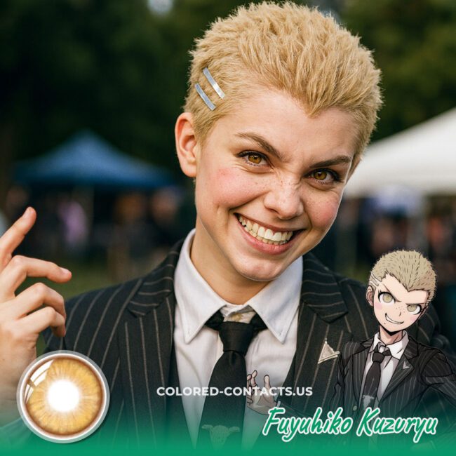 Fuyuhiko Kuzuryu Cosplay Contact Lenses  | 4-Piece Set