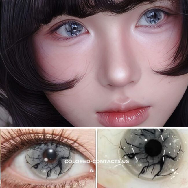 Genetic Invasion White Crazy Lenses | 4-Lens Pack - Colored Contacts Genetic Invasion White Crazy Lenses | 4-Lens Pack Premium Colored Contact Lenses