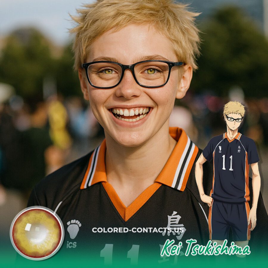 Kei Tsukishima Cosplay Contact Lenses