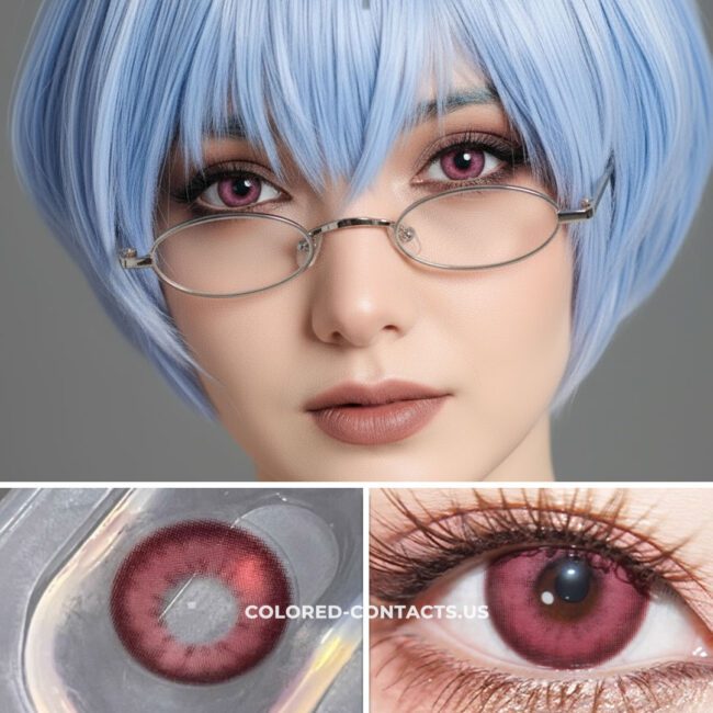 Missing Berry Pink Colored Contacts | 4-Lens Pack - Colored Contacts Missing Berry Pink Colored Contacts | 4-Lens Pack Premium Colored Contact Lenses