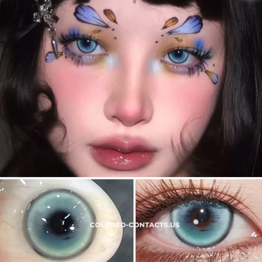 Mystic Ocean Aqua Colored Contacts | 4-Lens Pack - Image 2