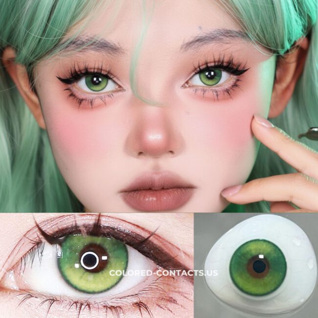 Mystic Wind Spirit Green Colored Contacts | 4-Lens Pack Premium Colored Contact Lenses