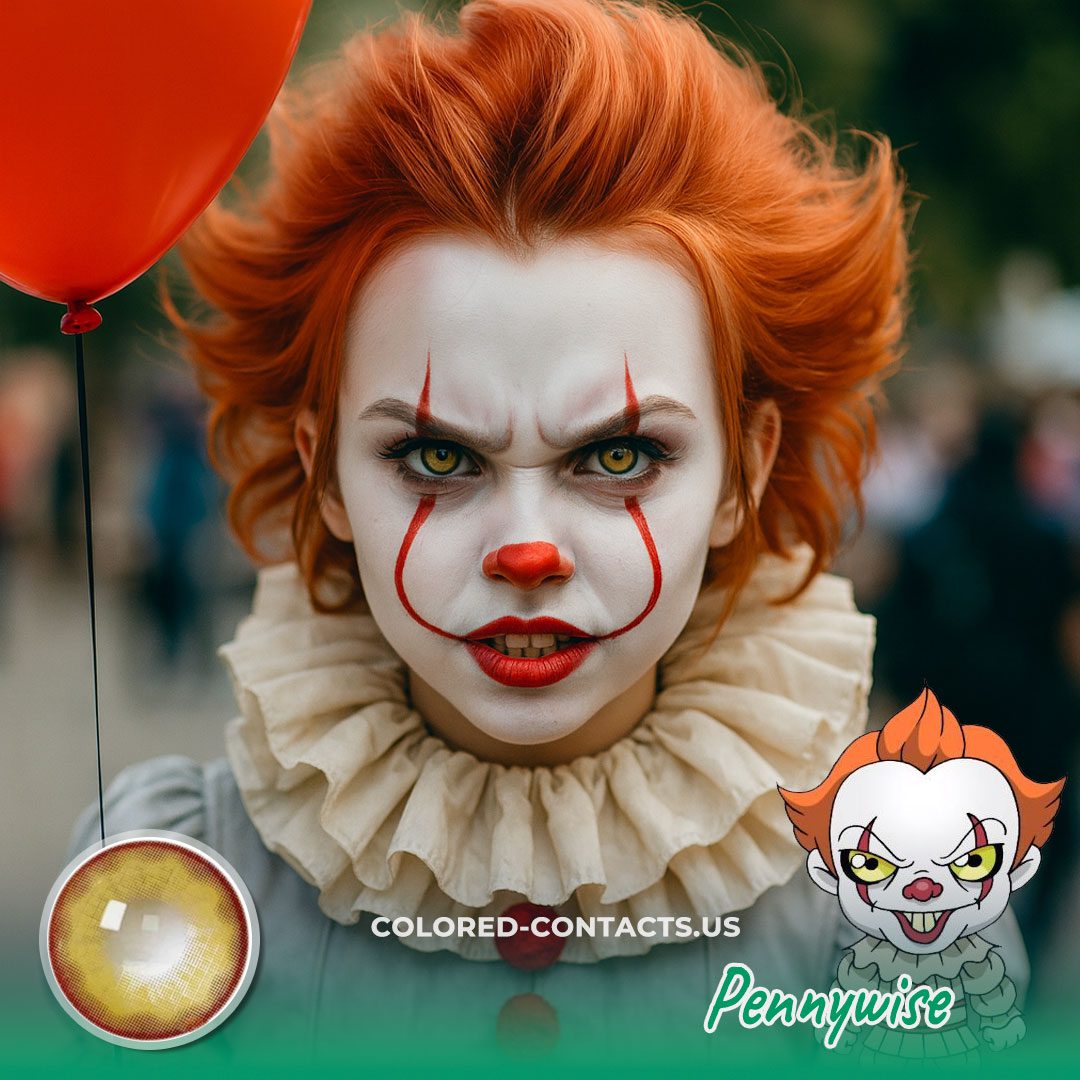 Pennywise Cosplay Contact Lenses - Colored Contacts Pennywise Cosplay Contact Lenses