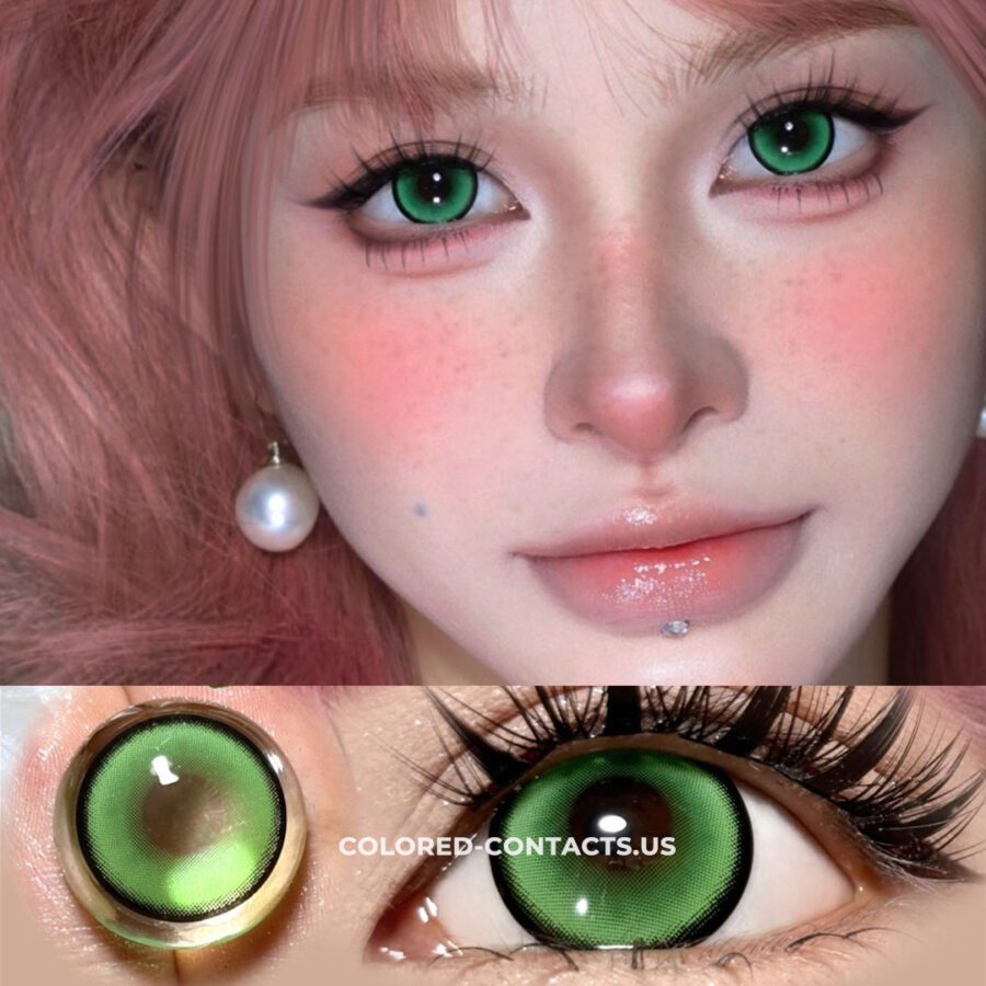 Rebirth Olive Green Colored Contacts | 4-Lens Pack - Image 2