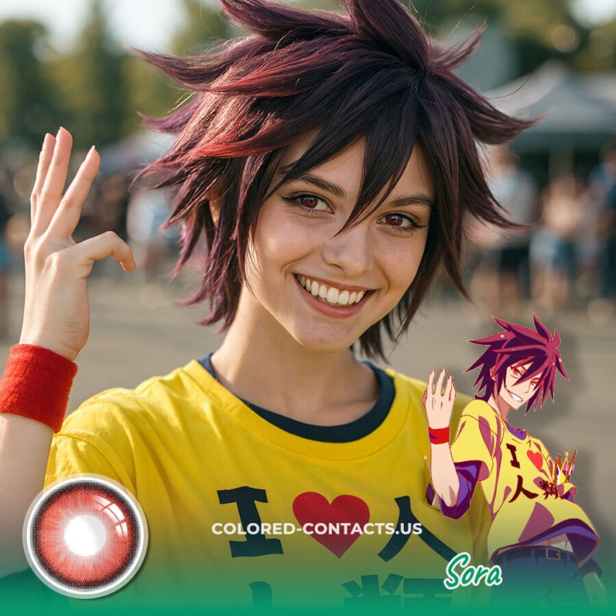 No Game No Life Sora Cosplay Contact Lenses New