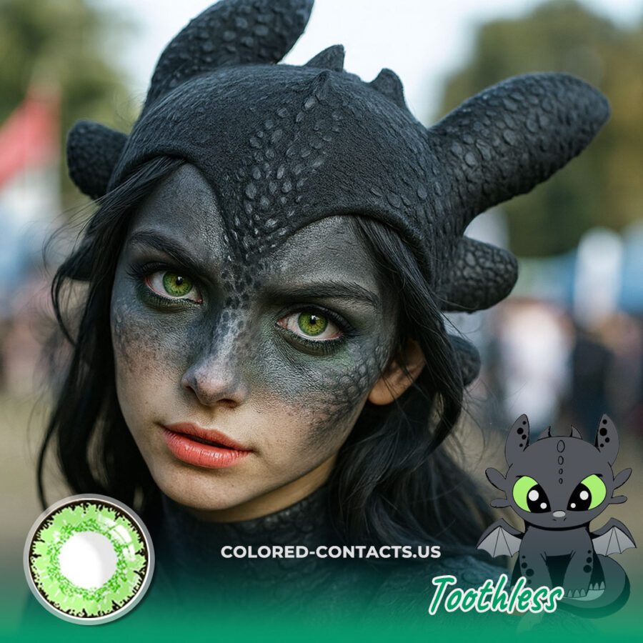 Toothless Cosplay Contact Lenses