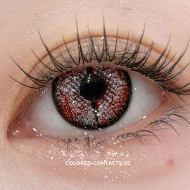White Insect Horror Slit Pupil Contact Lenses | 4-Lens Pack - Colored Contacts White Insect Horror Slit Pupil Contact Lenses | 4-Lens Pack Premium Colored Contact Lenses